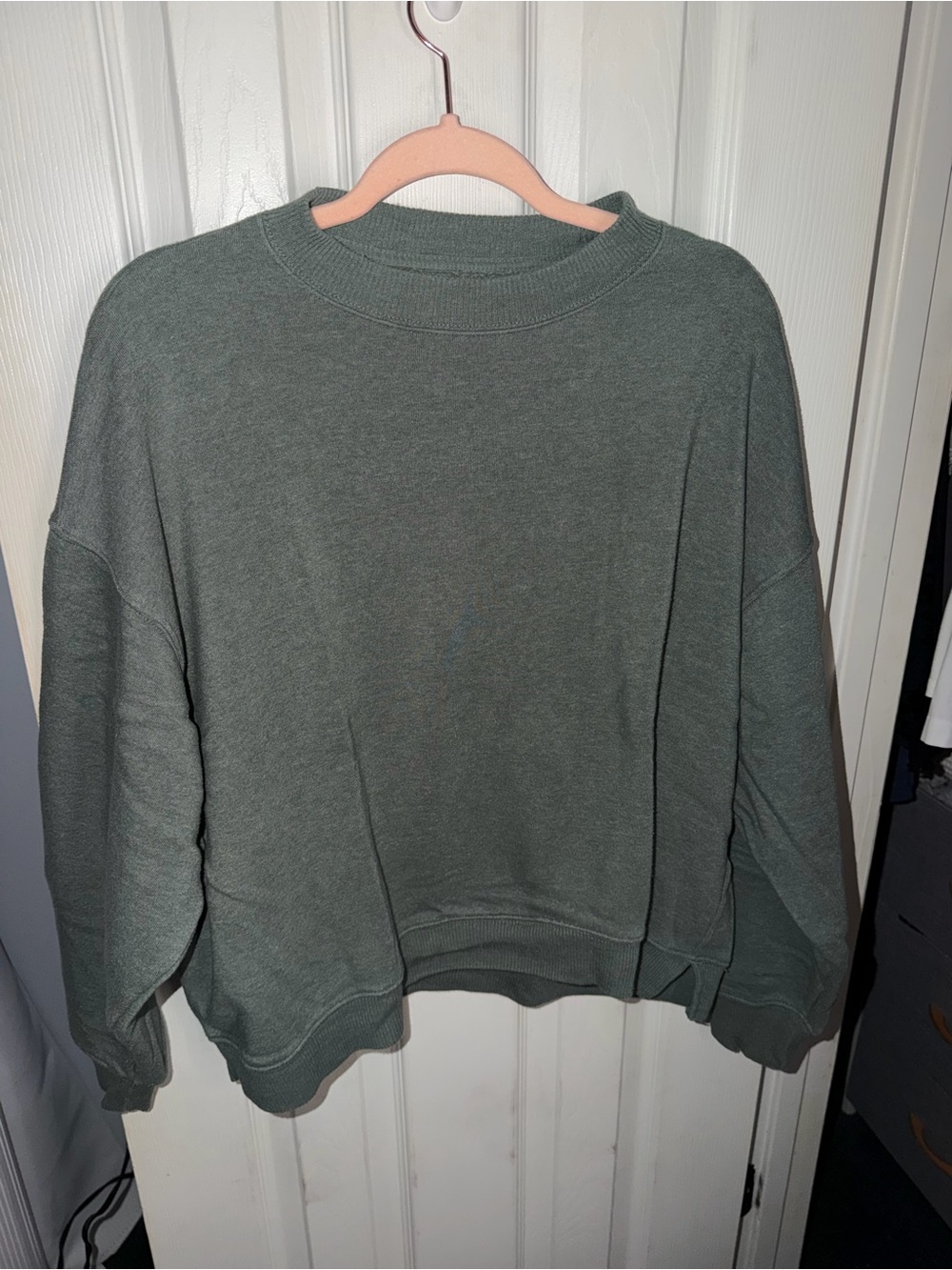 American Eagle Outfitters Sage Green Crewneck Sweatshirt